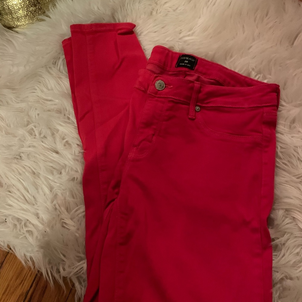 Just Black Red Pants